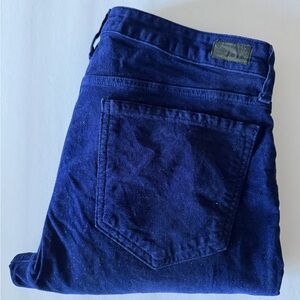 Joie cobalt velour jeans